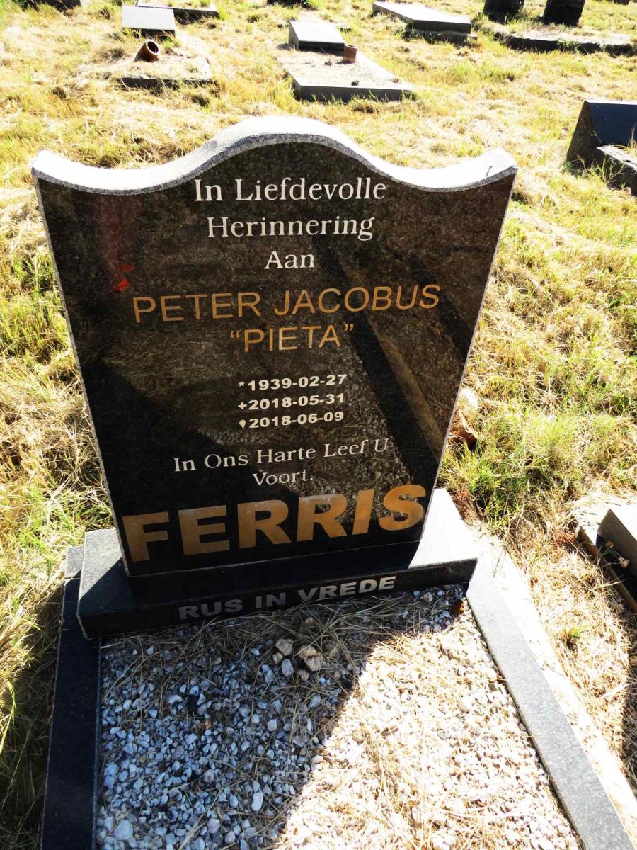 FERRIS Peter Jacobus 1939-2018