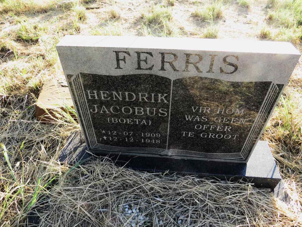 FERRIS Hendrik Jacobus 1909-1948 