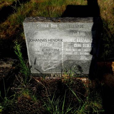 FOUCHE Johannes Hendrik 1894-1953 & Rachel Elizabeth STOLTZ 1892-1951