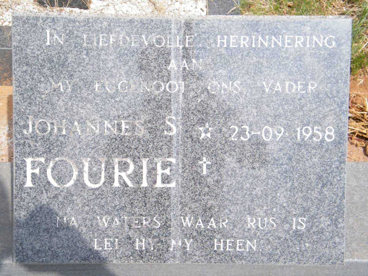 FOURIE Johannes S. 1958-