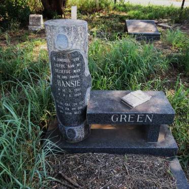 GREEN Hansie 1951-1988