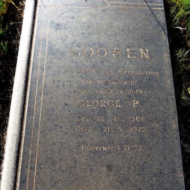 GOOSEN George P. 1906-1973