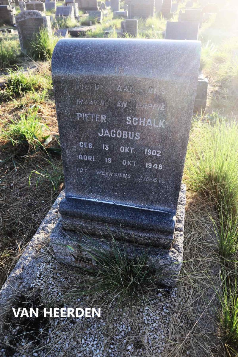 HEERDEN Pieter Schalk Jacobus, van 1902-1948