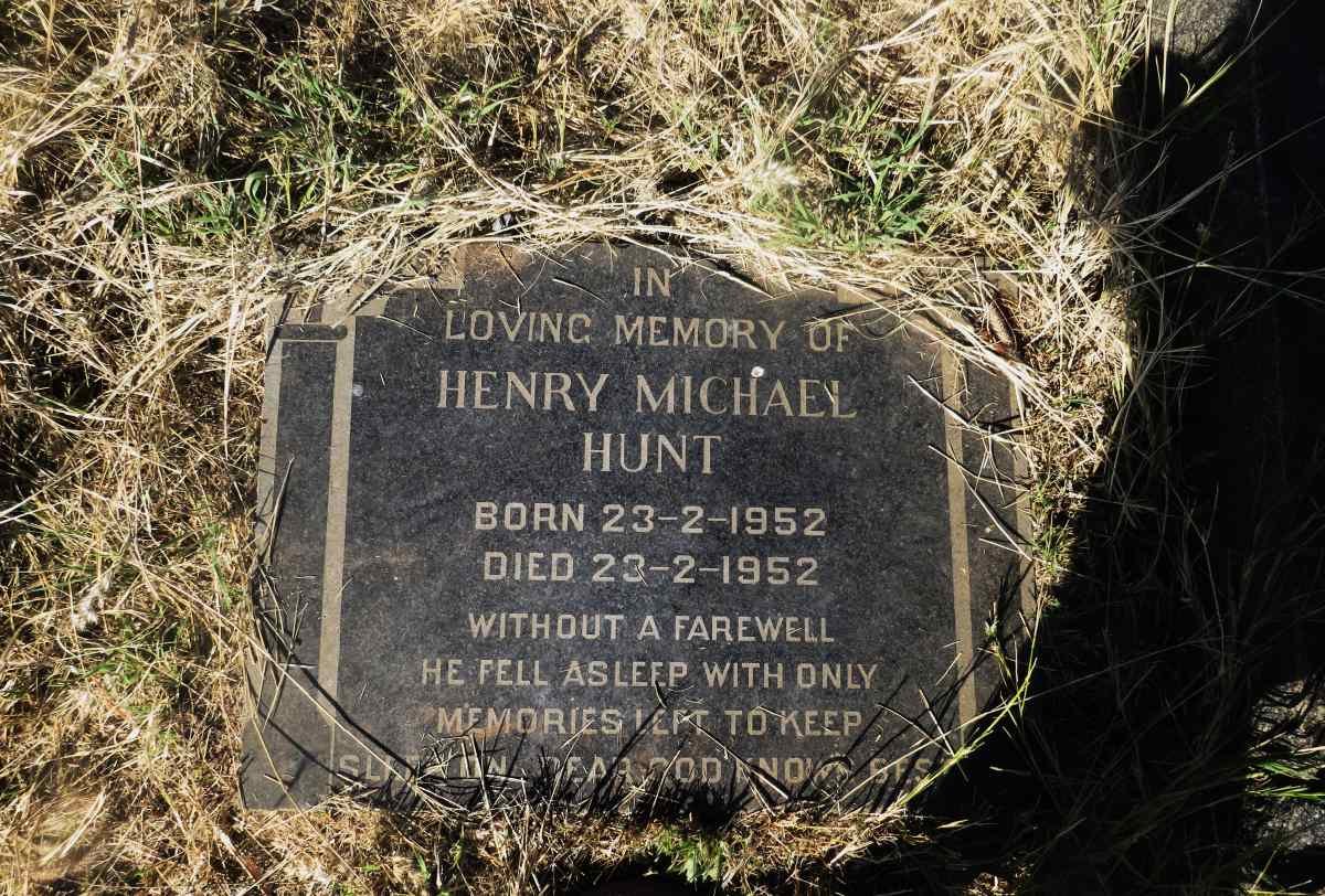 HUNT Henry Michael 1952-1952