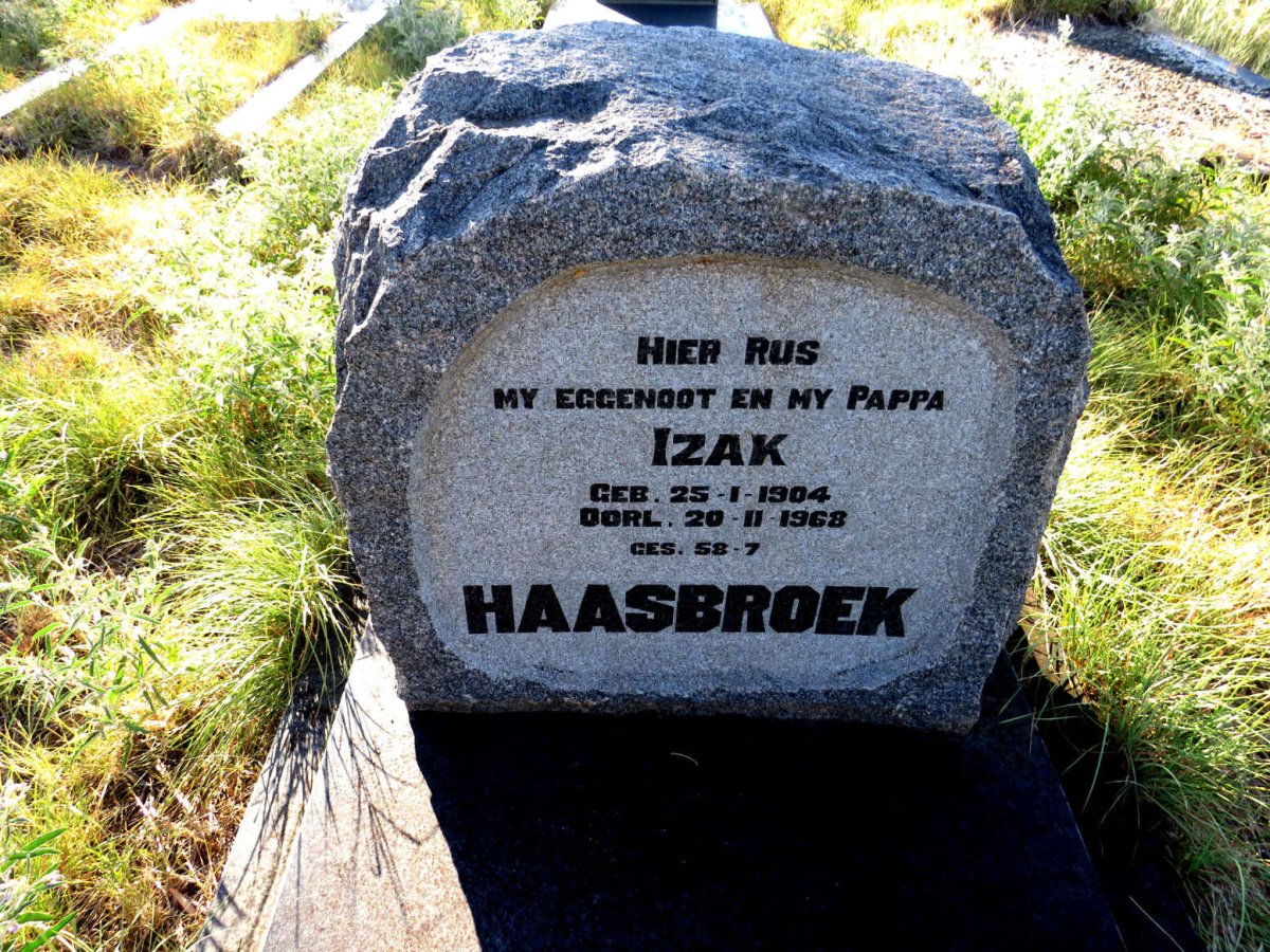 HAASBROEK Izak 1904-1968