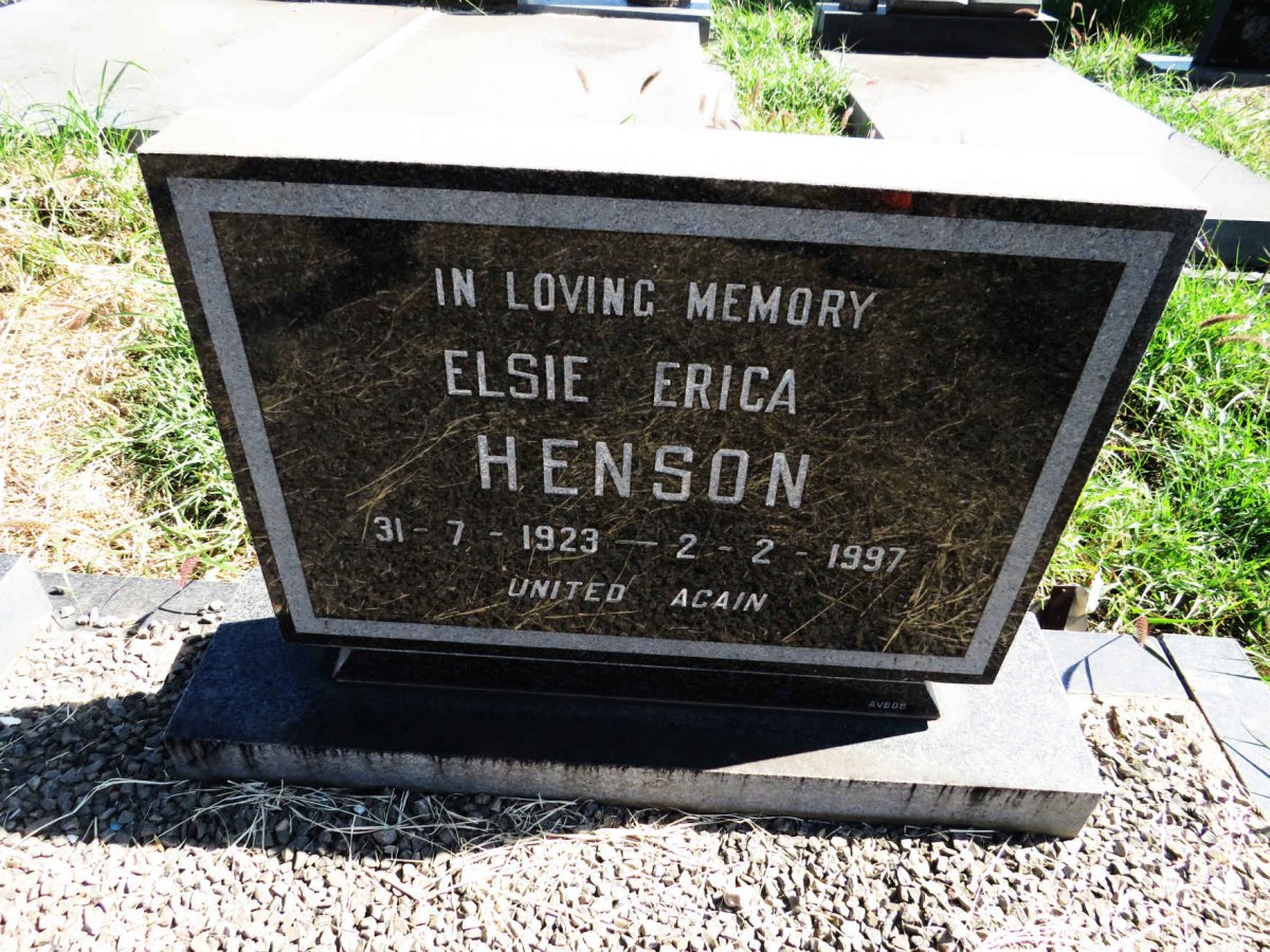 HENSON Alan Herbert 1918-1979 & Elsie Erica 1923-1997 _1