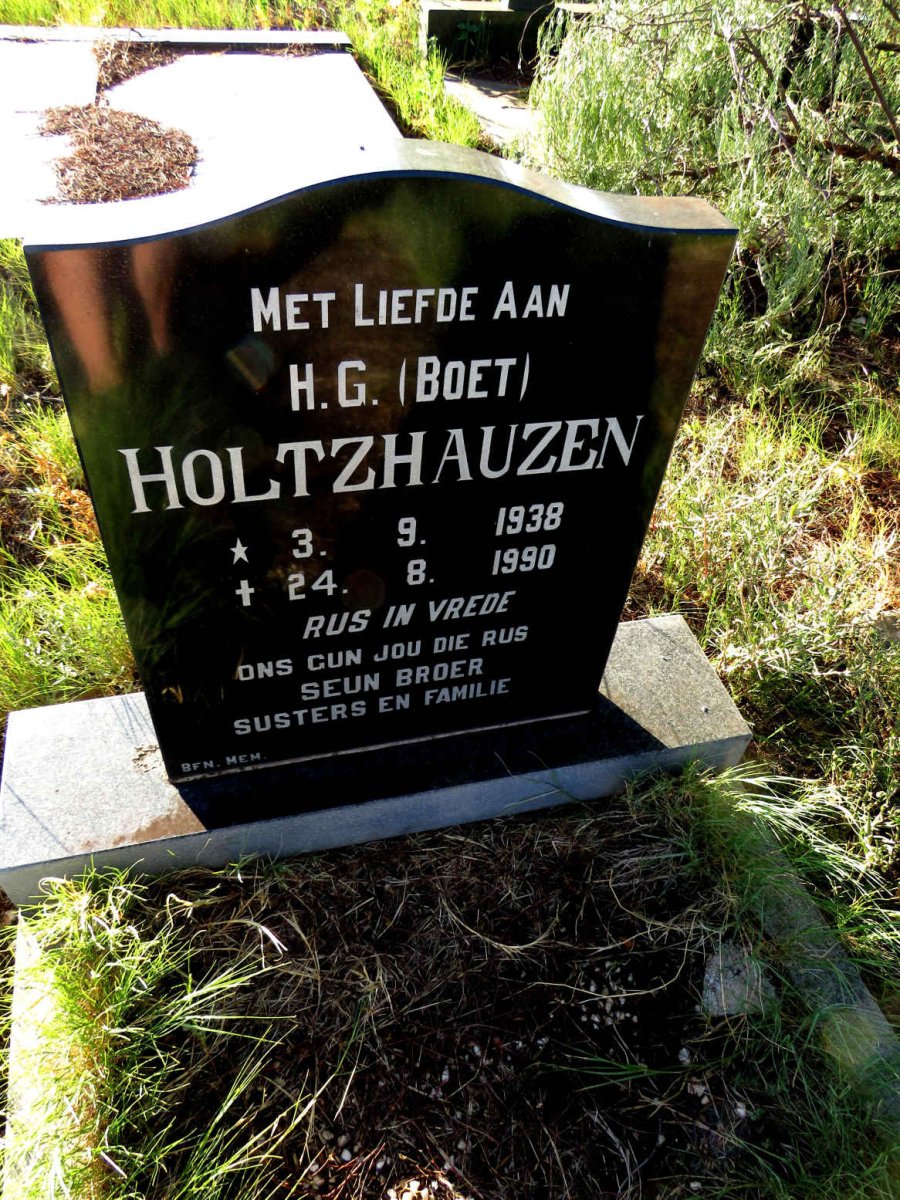 HOLTZHAUZEN H.G. 1938-1990