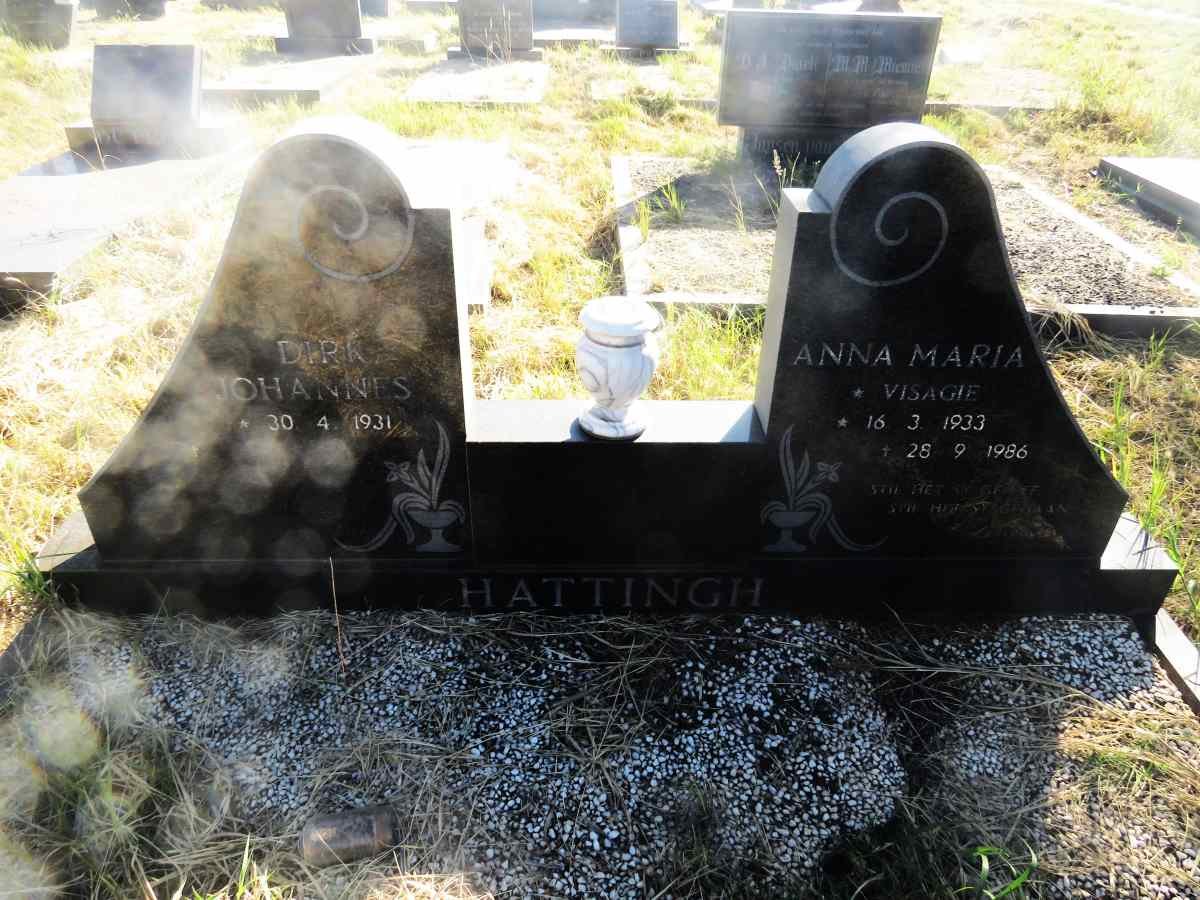 HATTINGH Dirk Johannes 1931-  & Anna Maria VISAGIE 1933-1986