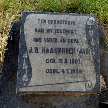 HAASBROEK J.B. 1897-1980 