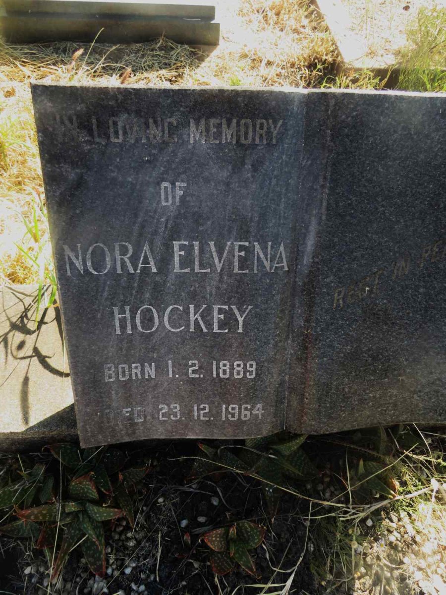 HOCKEY Nora Elvena 1889-1964
