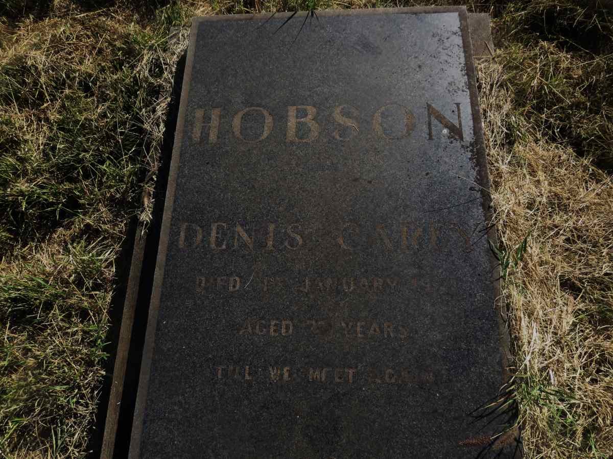 HOBSON Denis Carey -1970