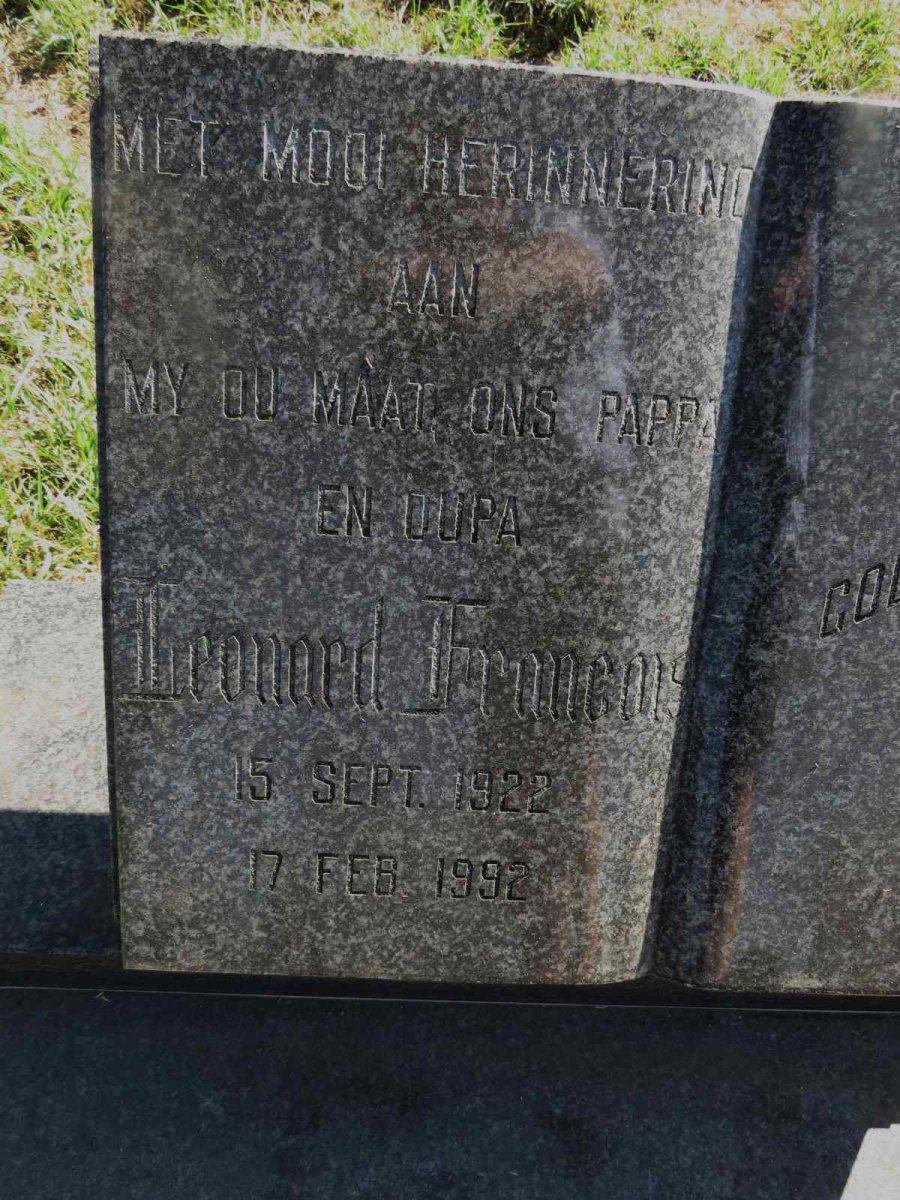 HAASBROEK Leonard Francois 1922-1992_1