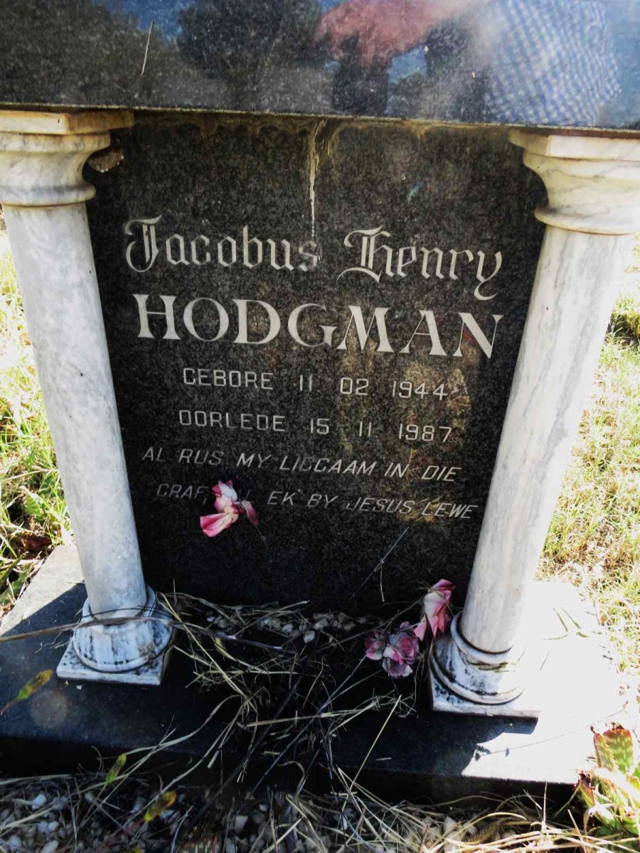 HODGMAN Jacobus Henry 1944-1987