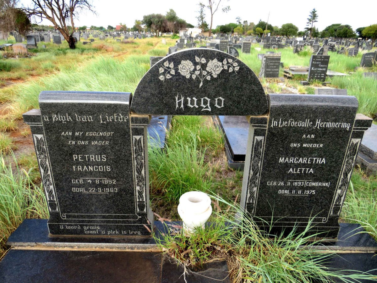 HUGO Petrus Francois 1892-1963 & Margaretha Aletta COMBRINK 1893-1975 :: HUGO Petrus Francois 1930-1991_2