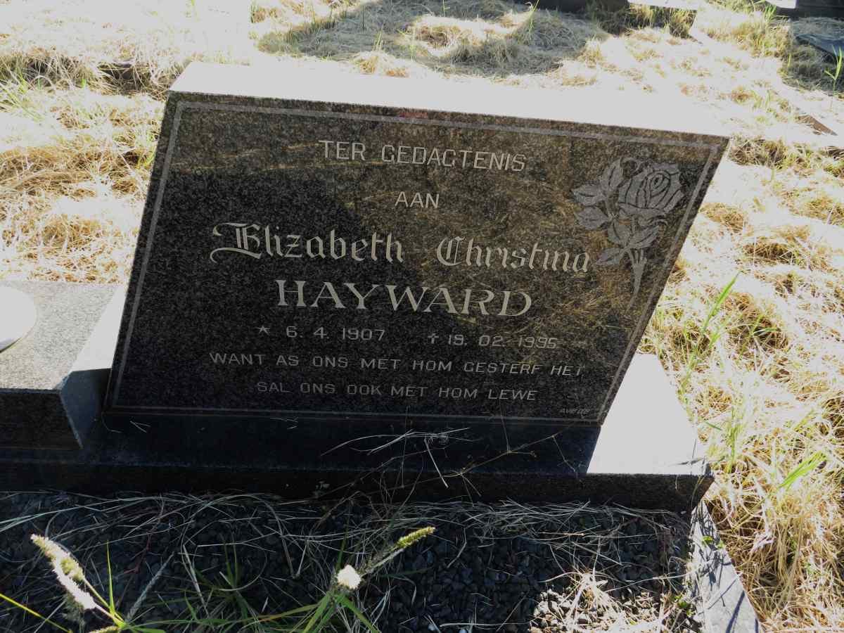 HAYWARD Elizabeth Christina 1907-1995
