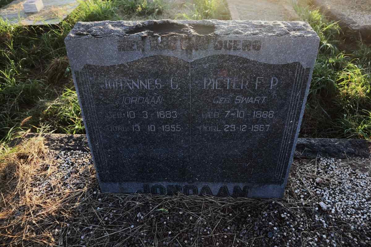 JORDAAN Johannes C. 1883-1955 & Pieter F.P. SWART 1888-1967