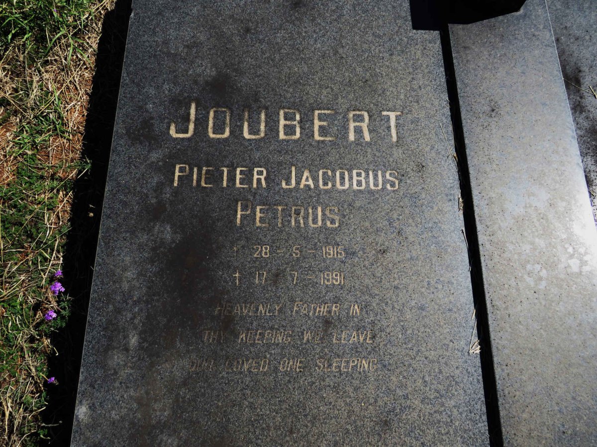 JOUBERT Pieter Jacobus Petrus 1915-1991 & Mary Barbara COLLEN 1914-2005 _1