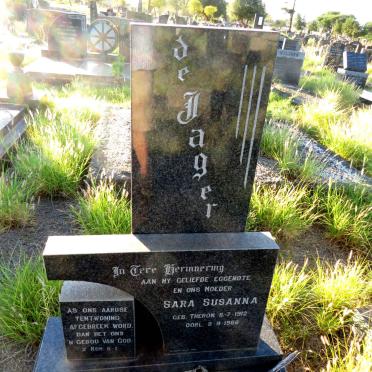 JAGER Sara Susanna, de nee THERON 1912-1966