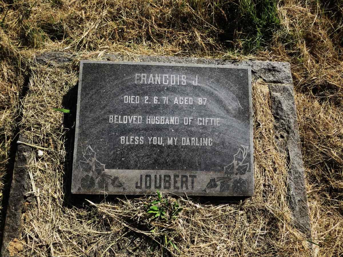 JOUBERT Francois J. -1971
