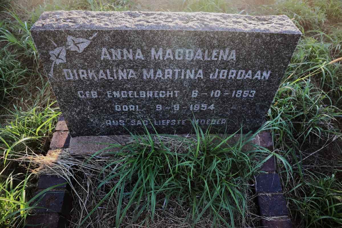 JORDAAN Anna Magdalena Dirkalina Martina nee ENGELBRECHT 1893-1954