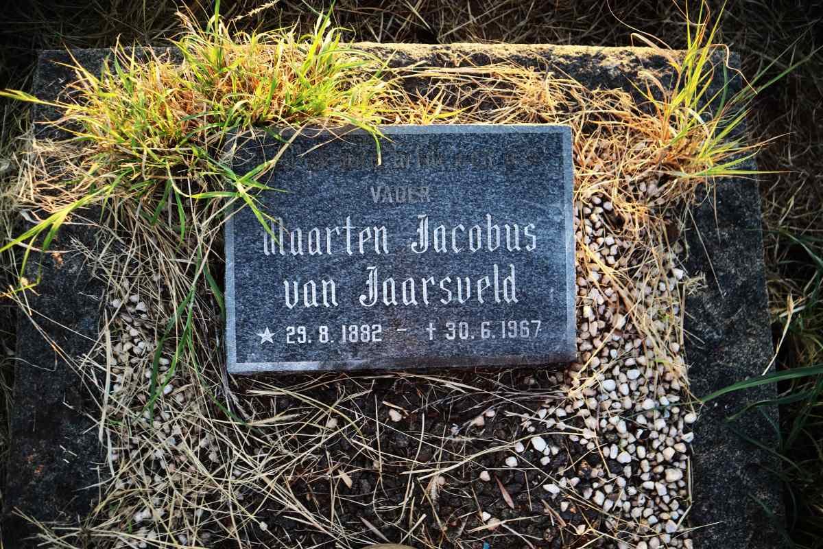 JAARSVELD Maarten Jacobus, van 1882-1967