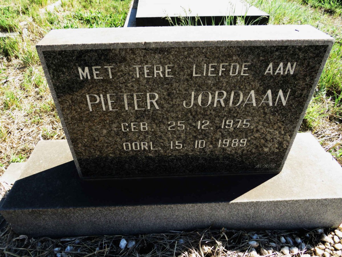 JORDAAN Pieter 1975-1989
