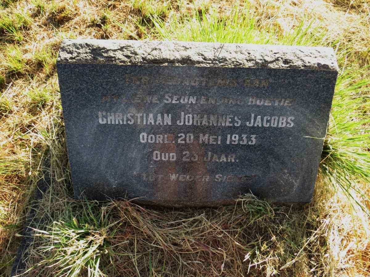 JACOBS Christiaan Johannes -1933