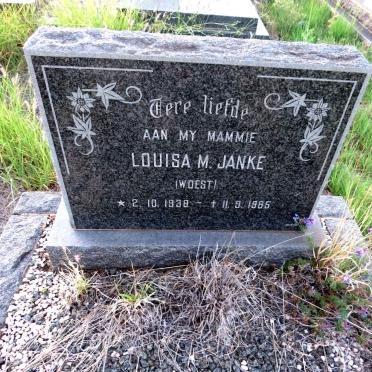 JANKE Louisa M. nee WOEST 1938-1985