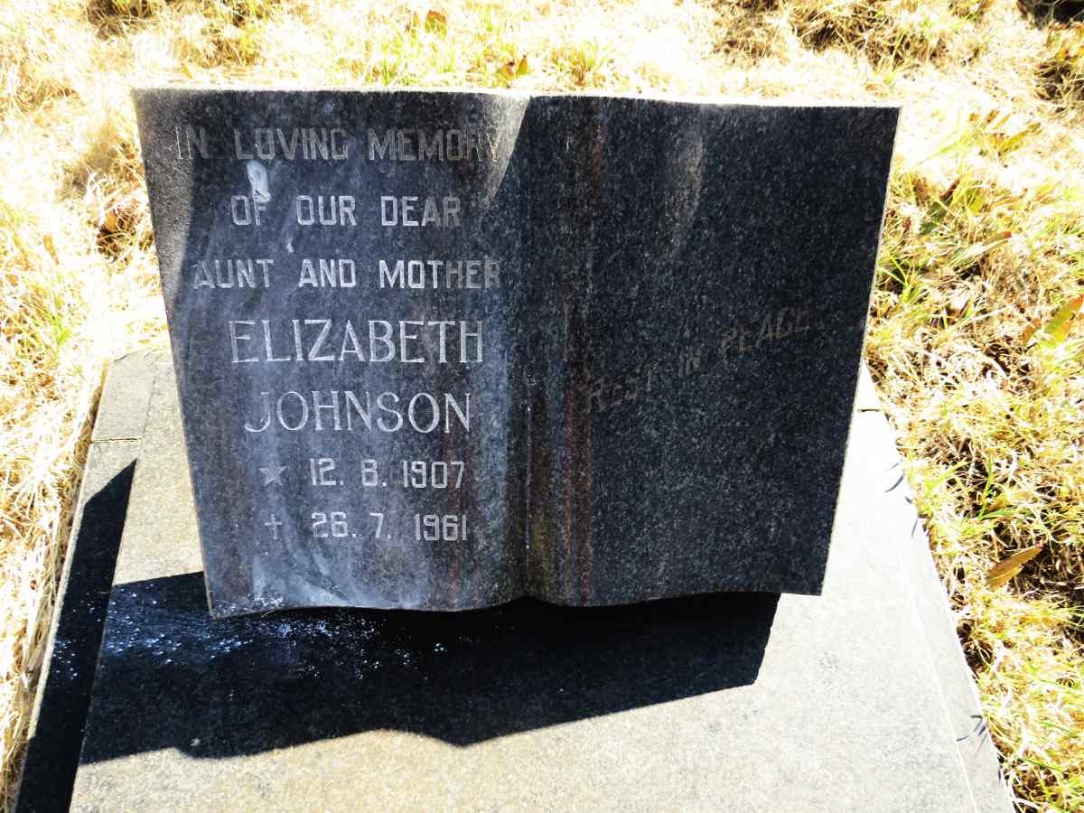 JOHNSON Elizabeth 1907-1961