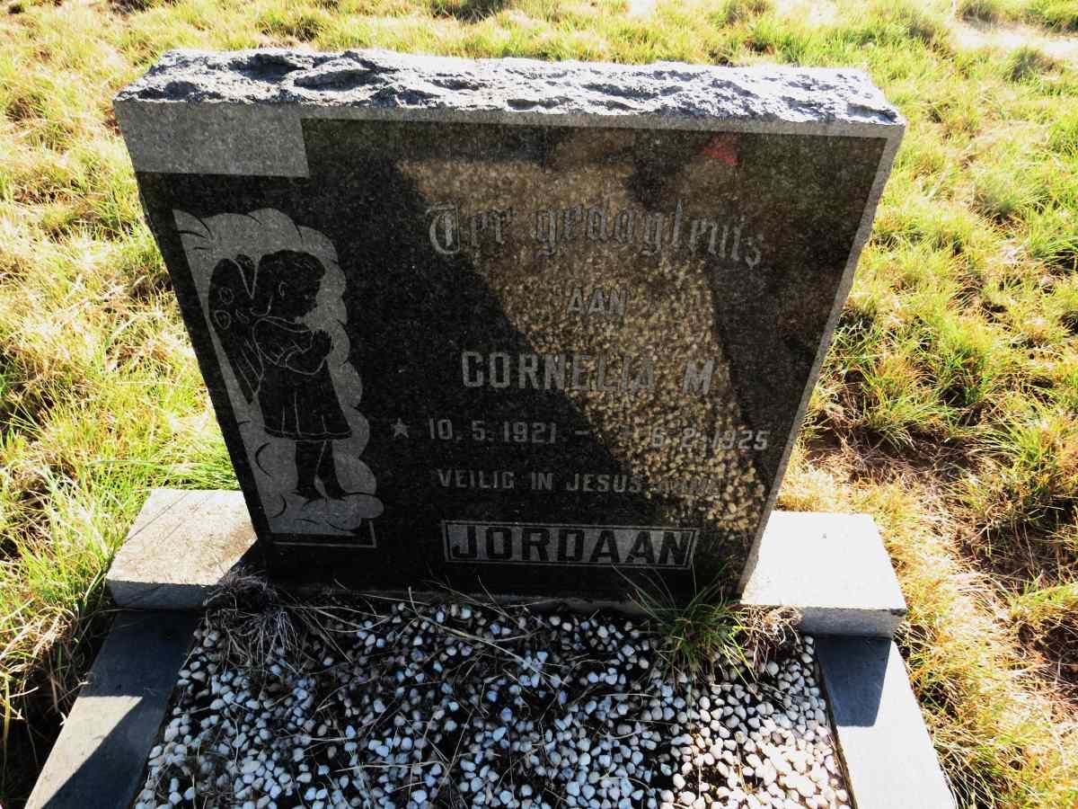 JORDAAN Cornelia M. 1921-1925