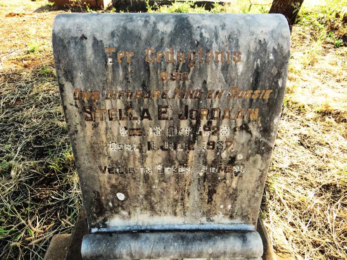 JORDAAN Stella E. 1928-1937