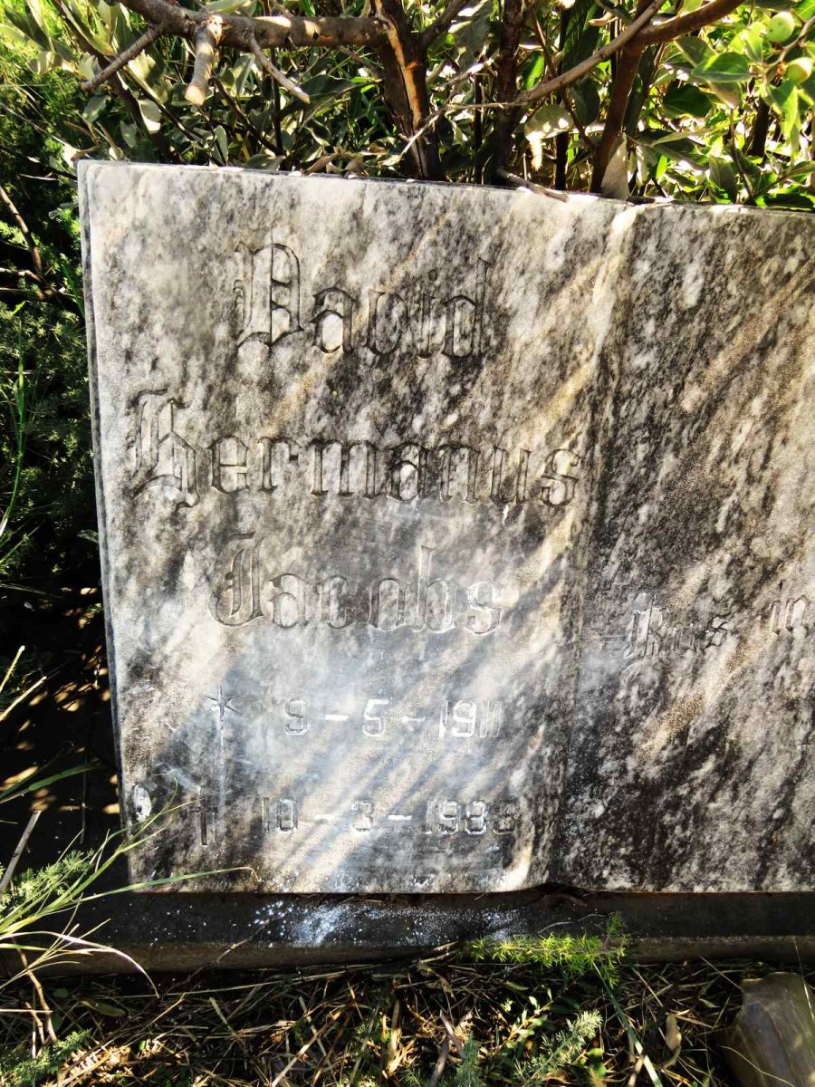 JACOBS David Hermanus 1911-1988