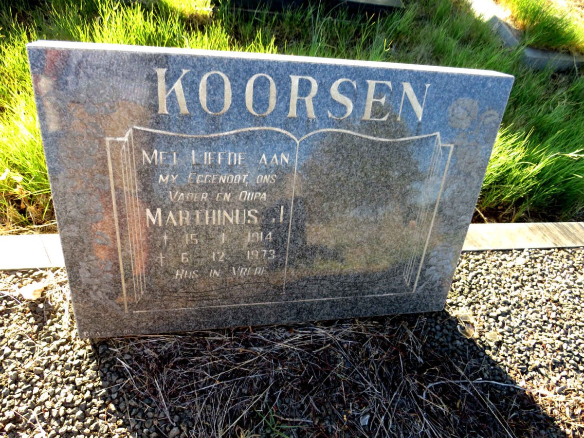 KOORSEN Marthinus J. 1914-1973