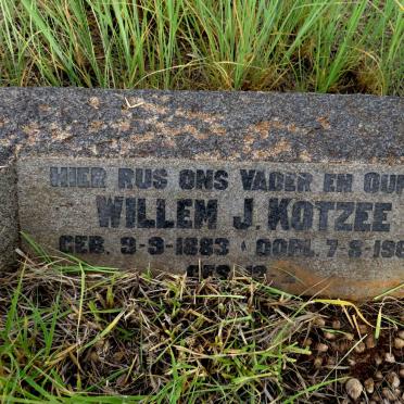 KOTZEE Willem J. 1883-1963