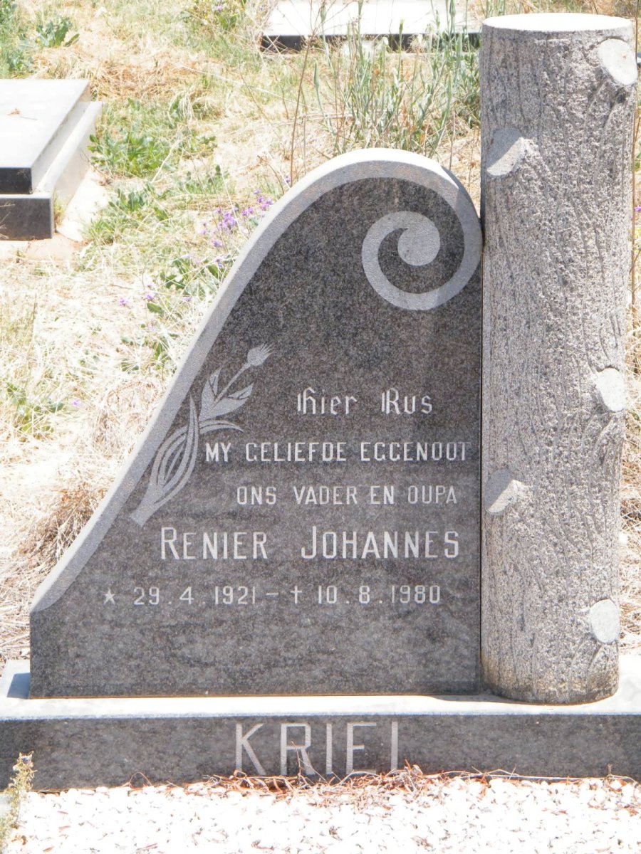 KRIEL Renier Johannes 1921-1980