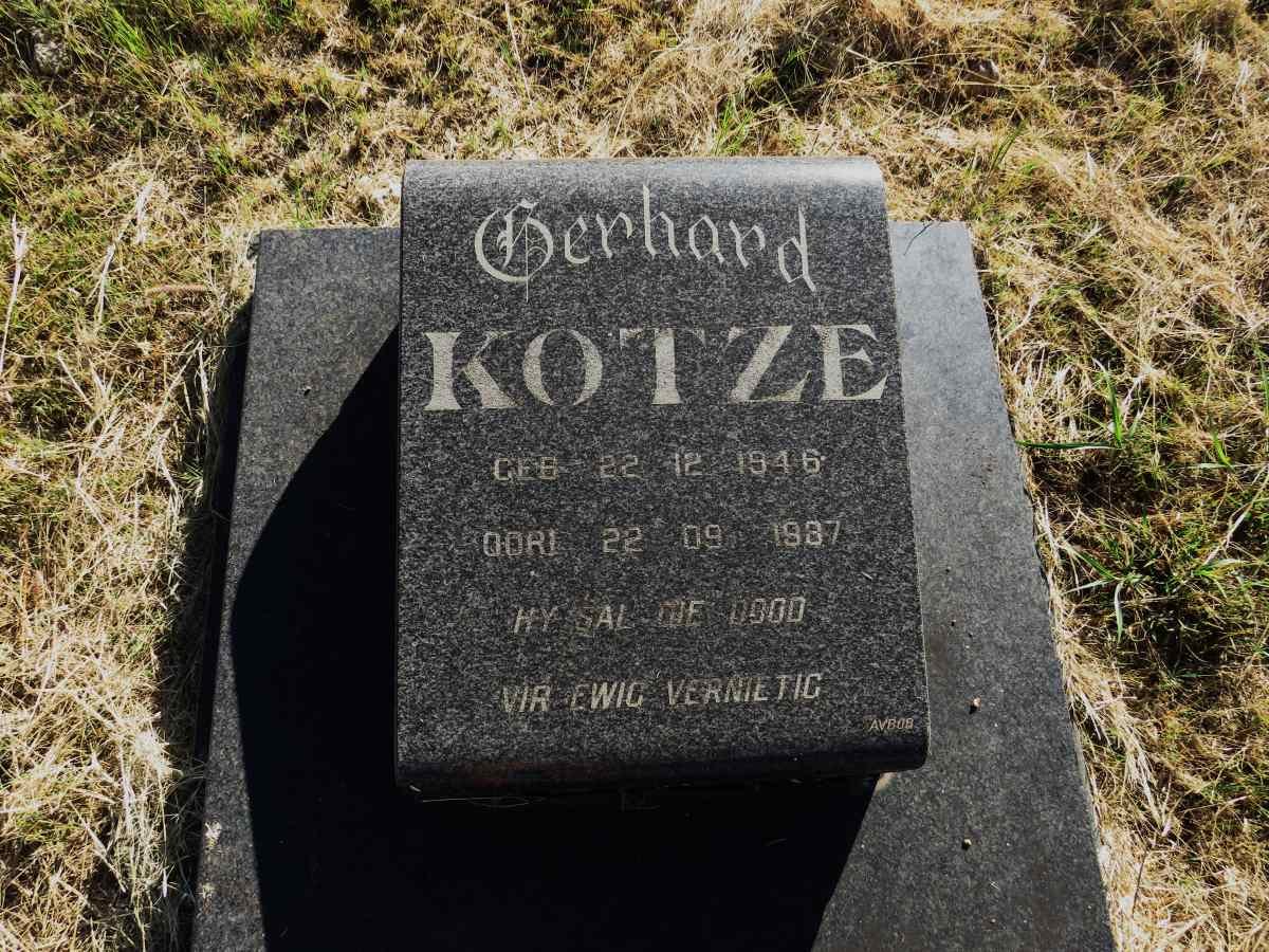 KOTZE Gerhard 1946-1987