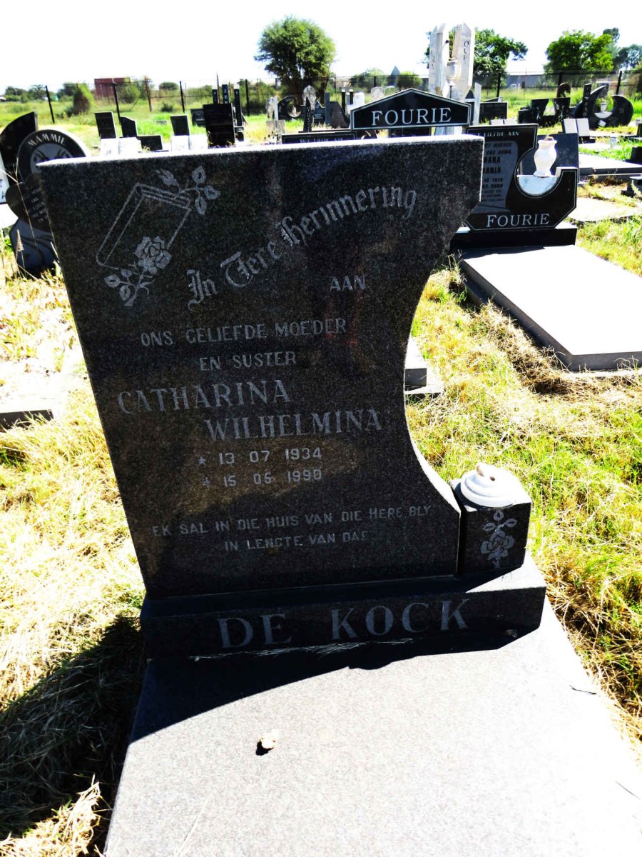 KOCK Catharina Wilhelmina, de 1934-1990