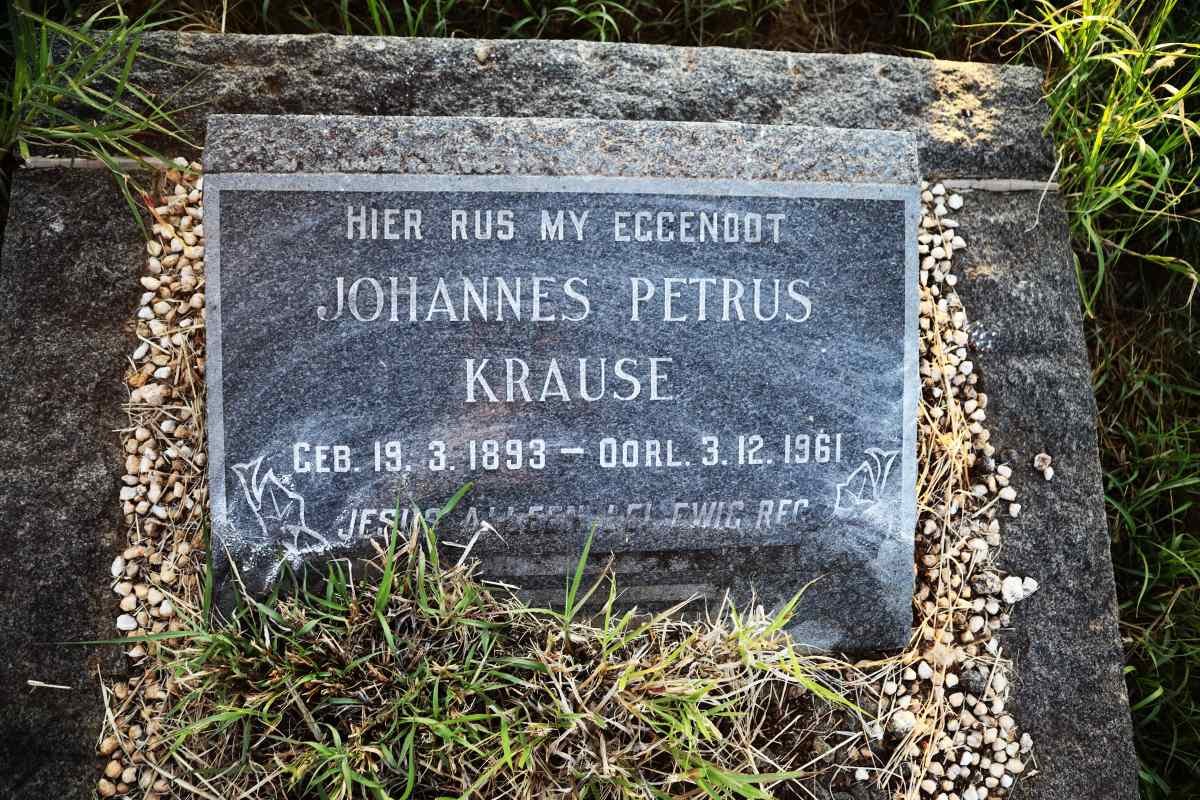 KRAUSE Johannes Petrus 1893-1961