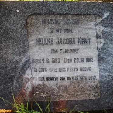 KENT Helene Jacoba nee SLABBERT 1889-1952