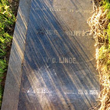 LINDE Jacobus Philippus, v.d. 1901-1966