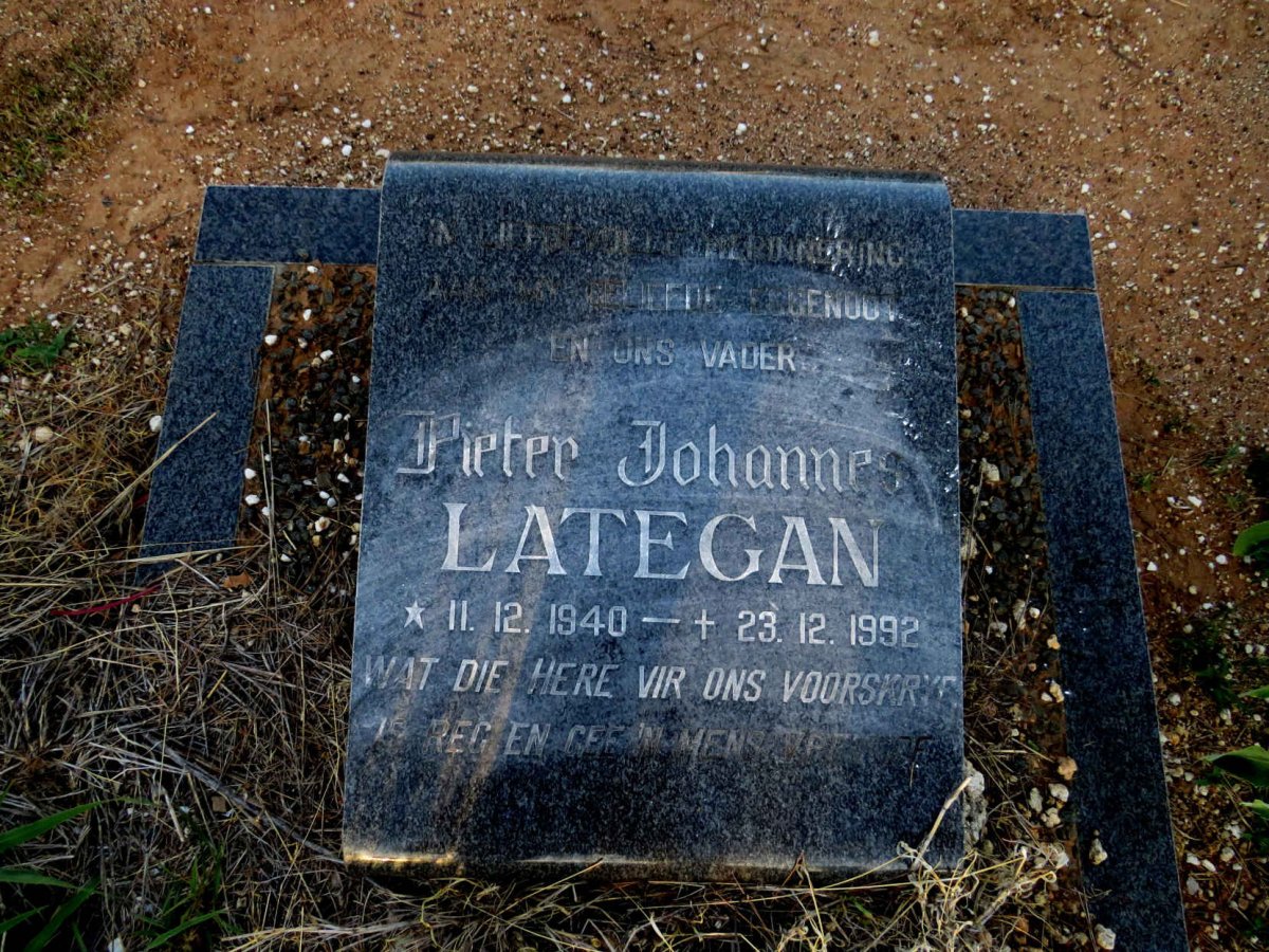 LATEGAN Pieter Johannes 1940-1992