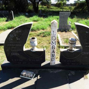 LOMBARD Dirk 1929-1993 & Christina DU TOIT 1939- 