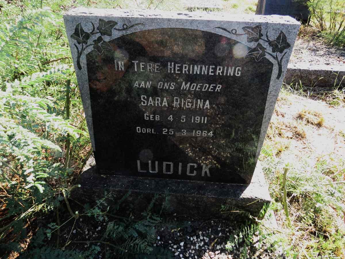 LUDICK Sara Rigina 1911-1964