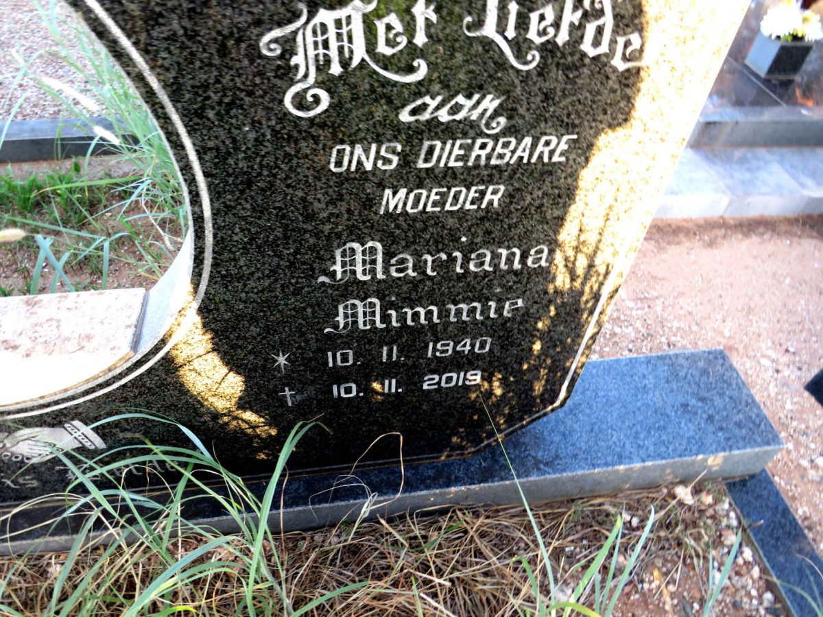 MALHERBE George Stephanus 1938-1993 & Mariana Mimmie 1940-2019_3