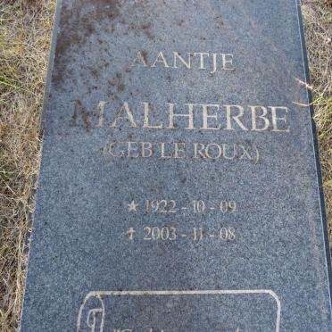 MALHERBE Aantje nee LE ROUX 1922-2003