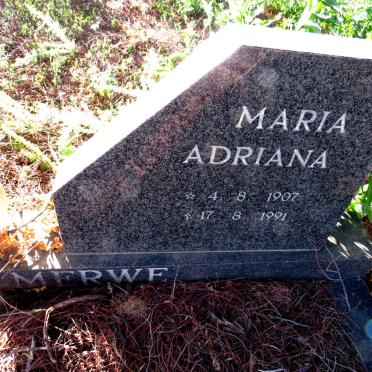 MERWE Jan Sebastiaan, van der 1893-1983 & Maria Adriana 1907-1991_2