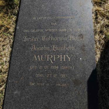 MURPHY Hester Catharina Maria Jacoba Elizabeth nee SMITH 1904-1987