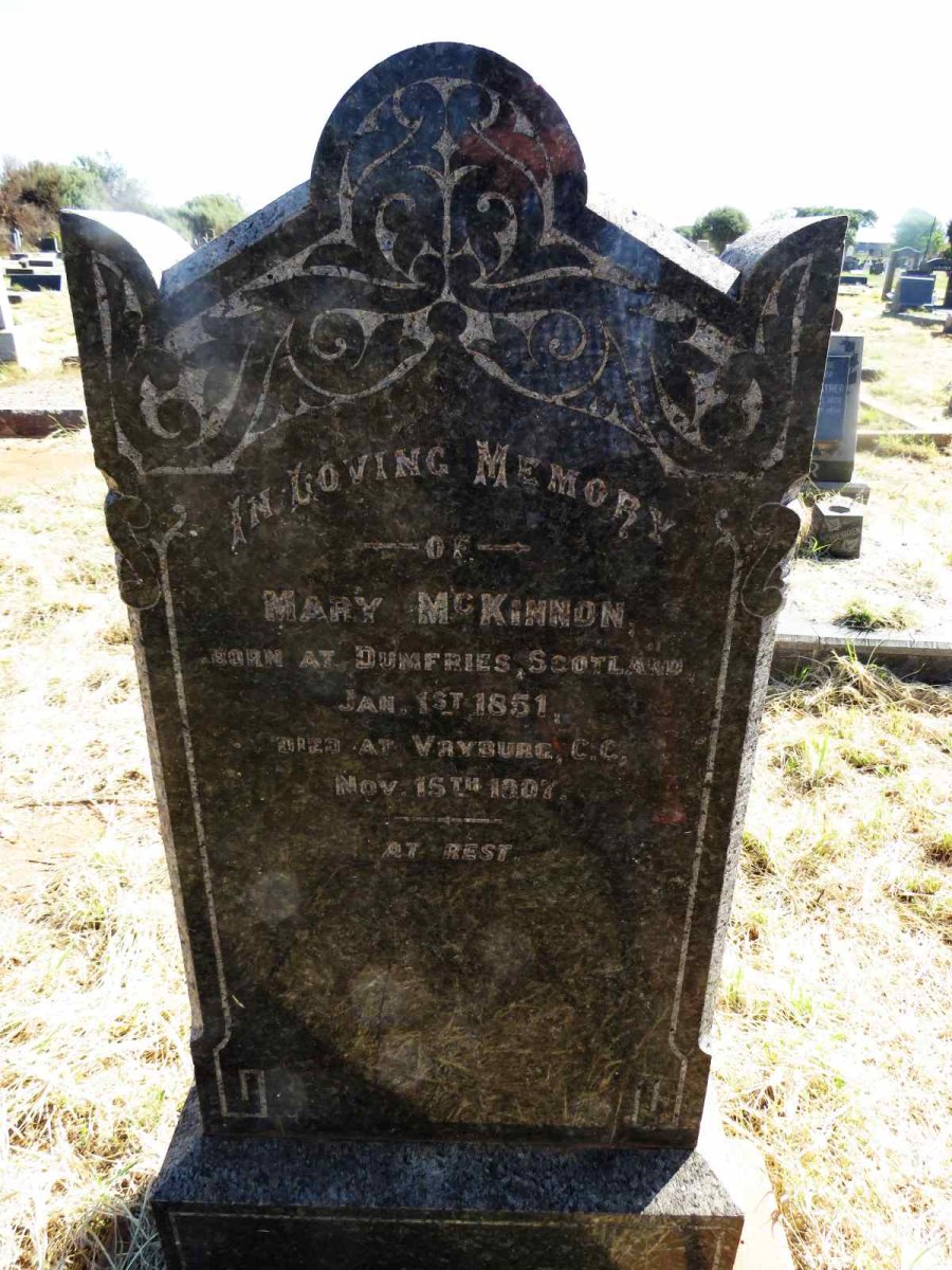 MCKINNON Mary 1851-1907