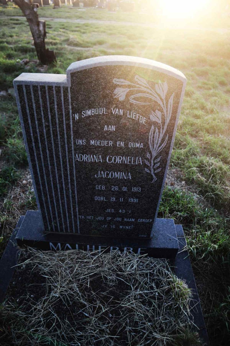 MALHERBE Adriana Cornelia Jacomina 1913-1991