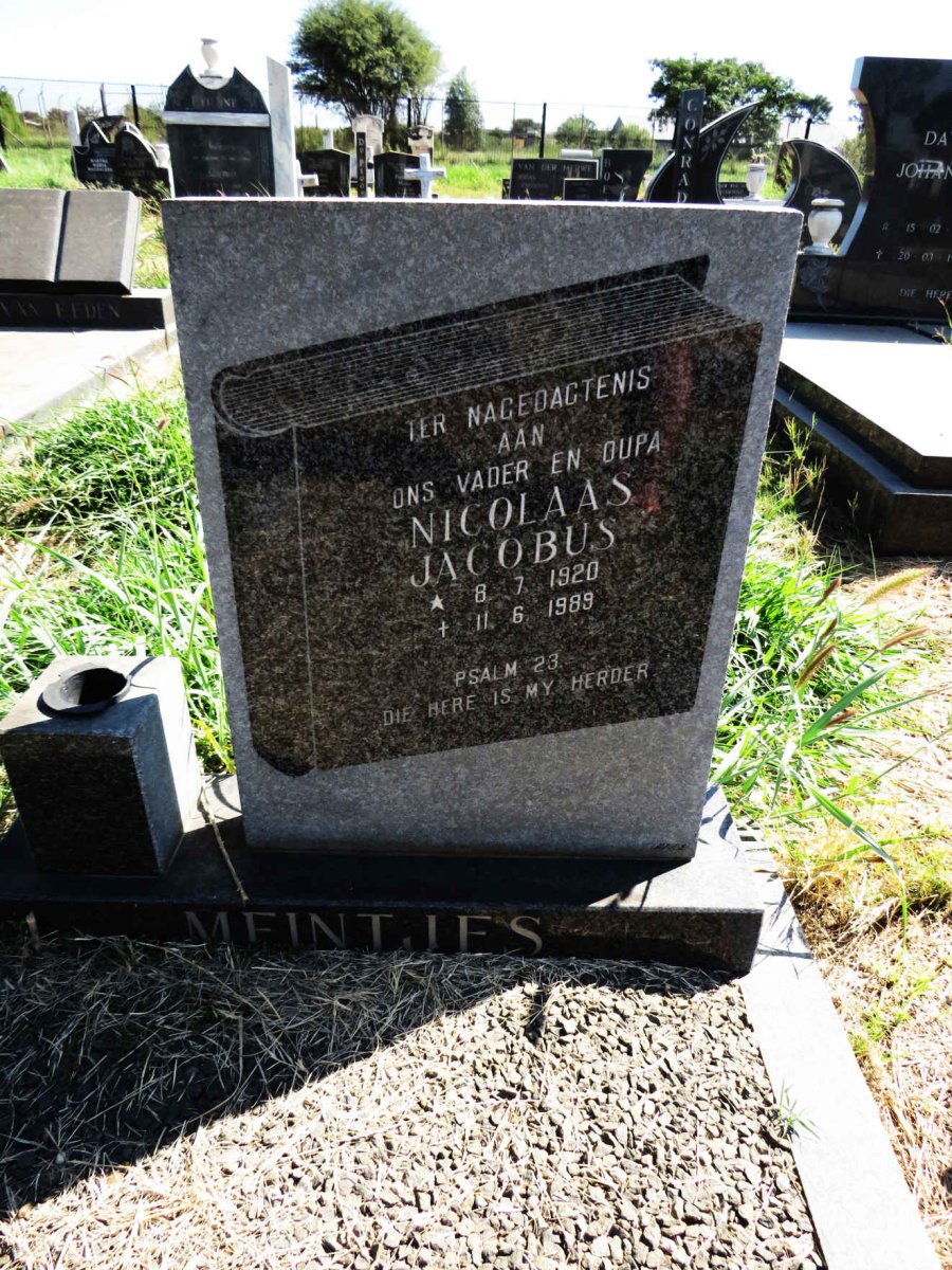 MEINTJES Nicolaas Jacobus 1920-1989